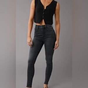 American Eagle Next Level Stretch Black Skinny Jeans Size 00